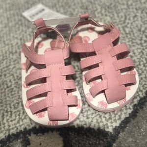 Carter's Pink Strappy Baby Sandals